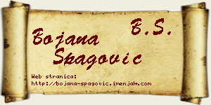 Bojana Špagović vizit kartica